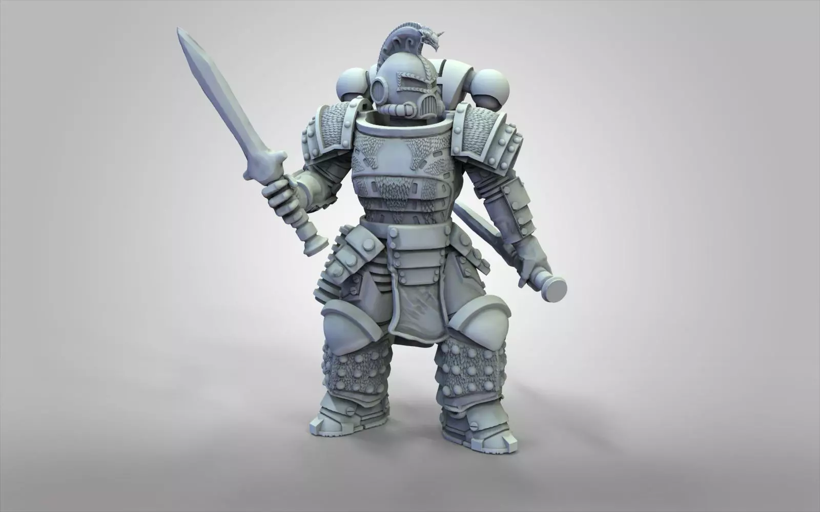Son of the Snake with duble Sword 3D print model