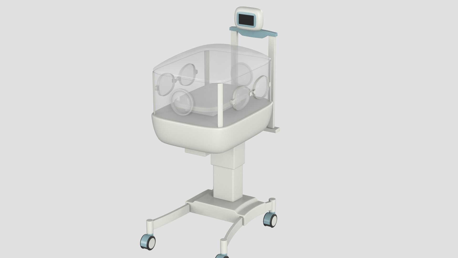 Baby Incubator 3D model_1