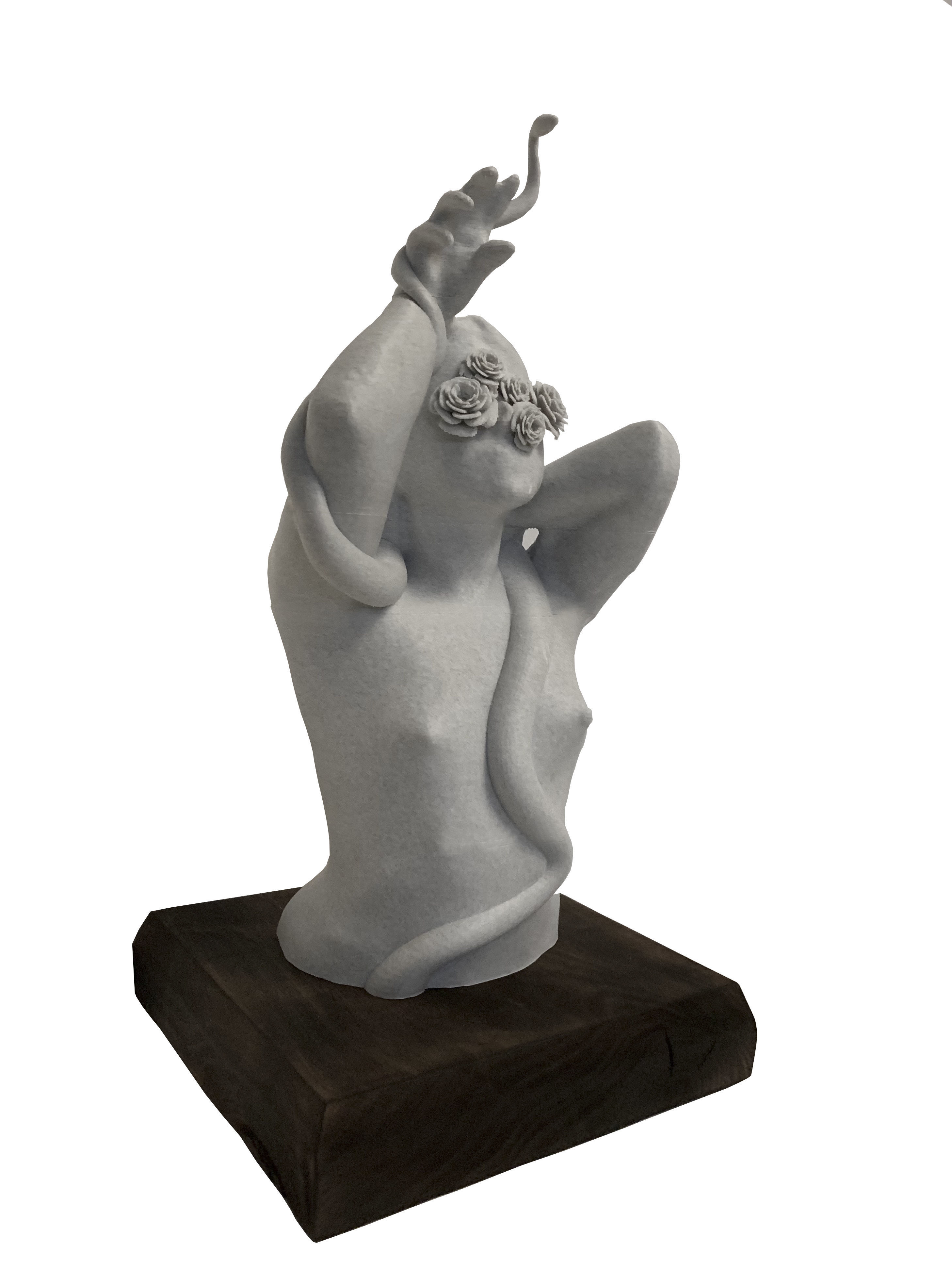 Eve female torso 3D print model_1