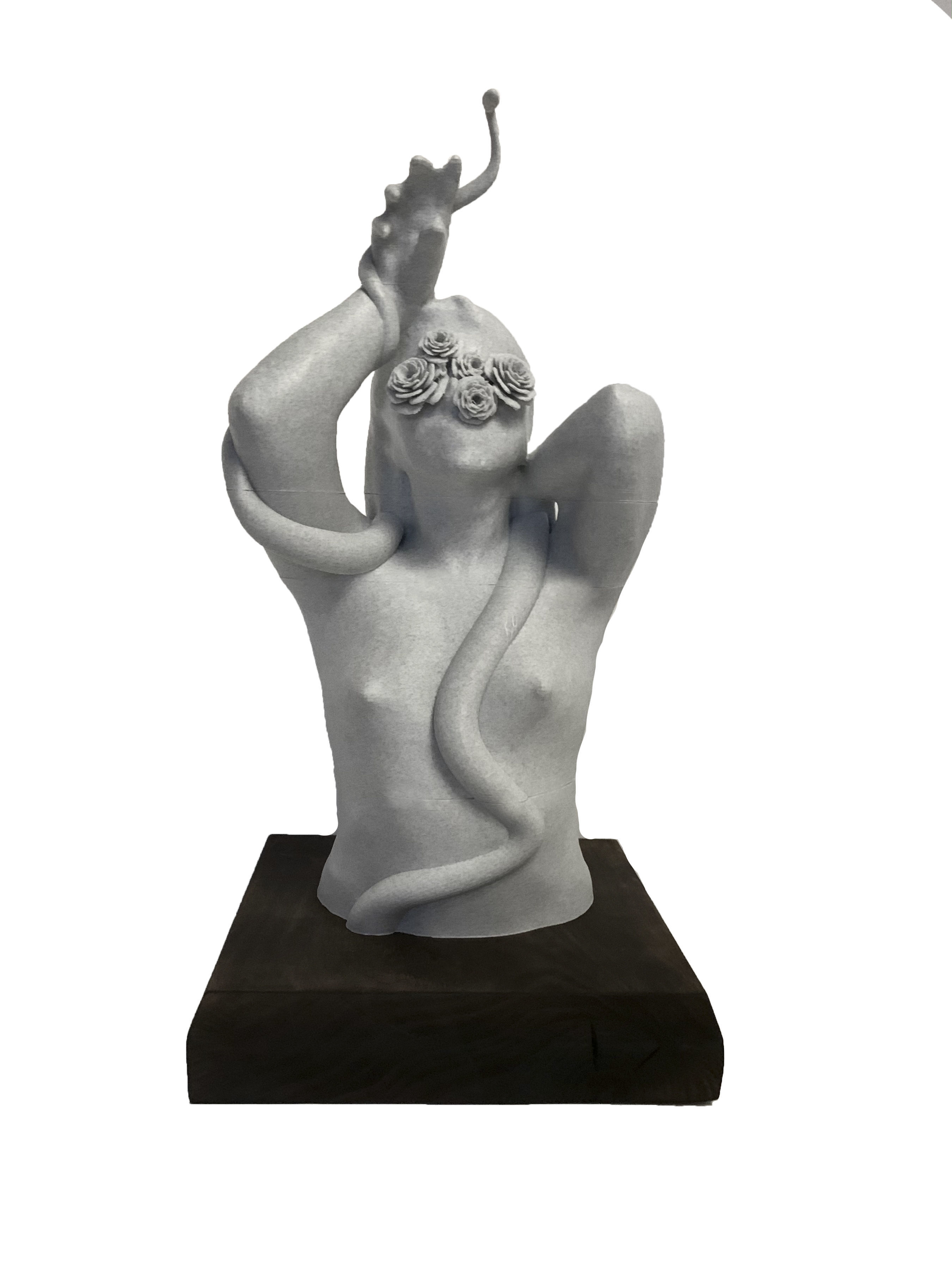 Eve female torso 3D print model_2