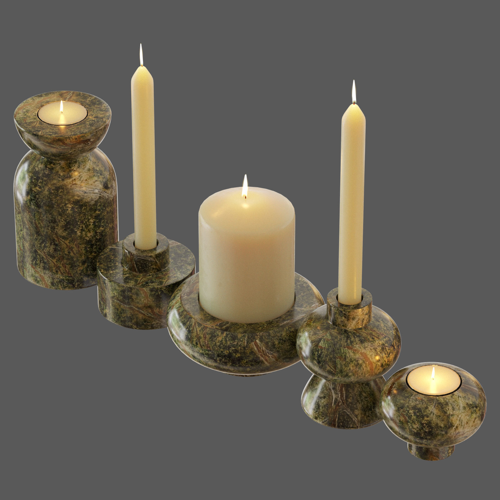 ROCK CANDLE HOLDER LARGE 3D model_2