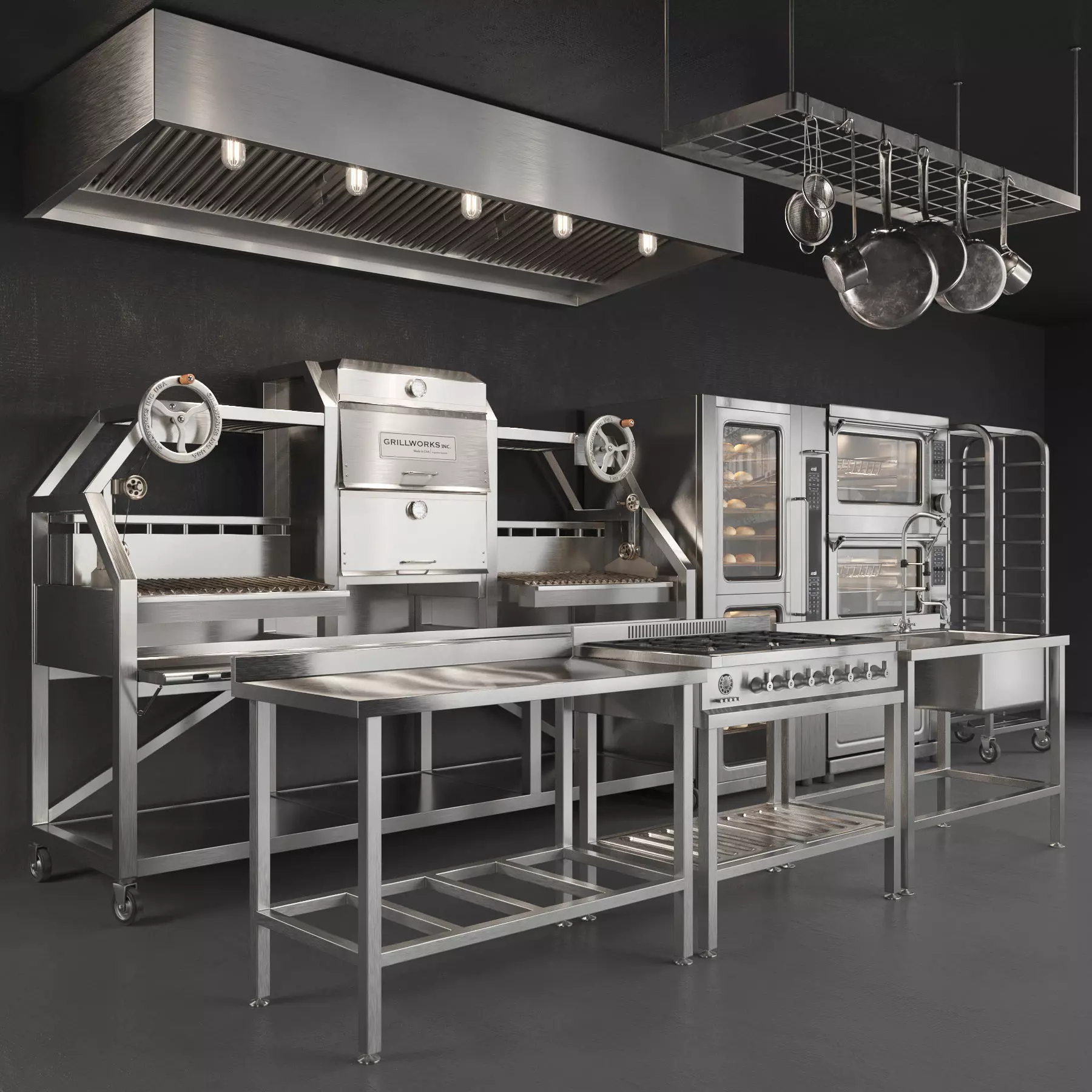 Commercial Kitchen Equipment 3D model