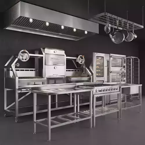 Commercial Kitchen Equipment 3D model