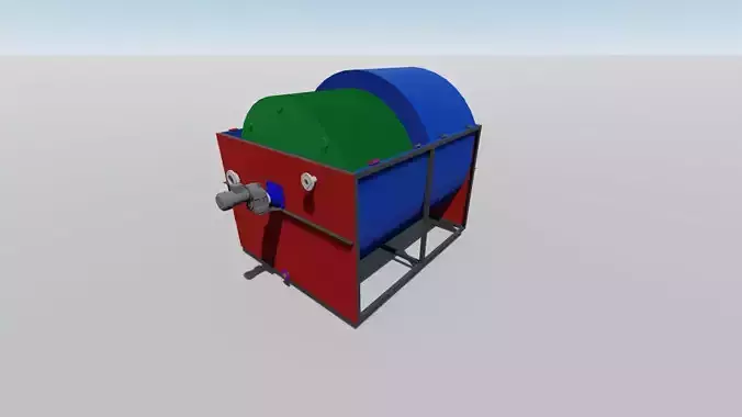 Biodisk plastic recycling machine 3D print model