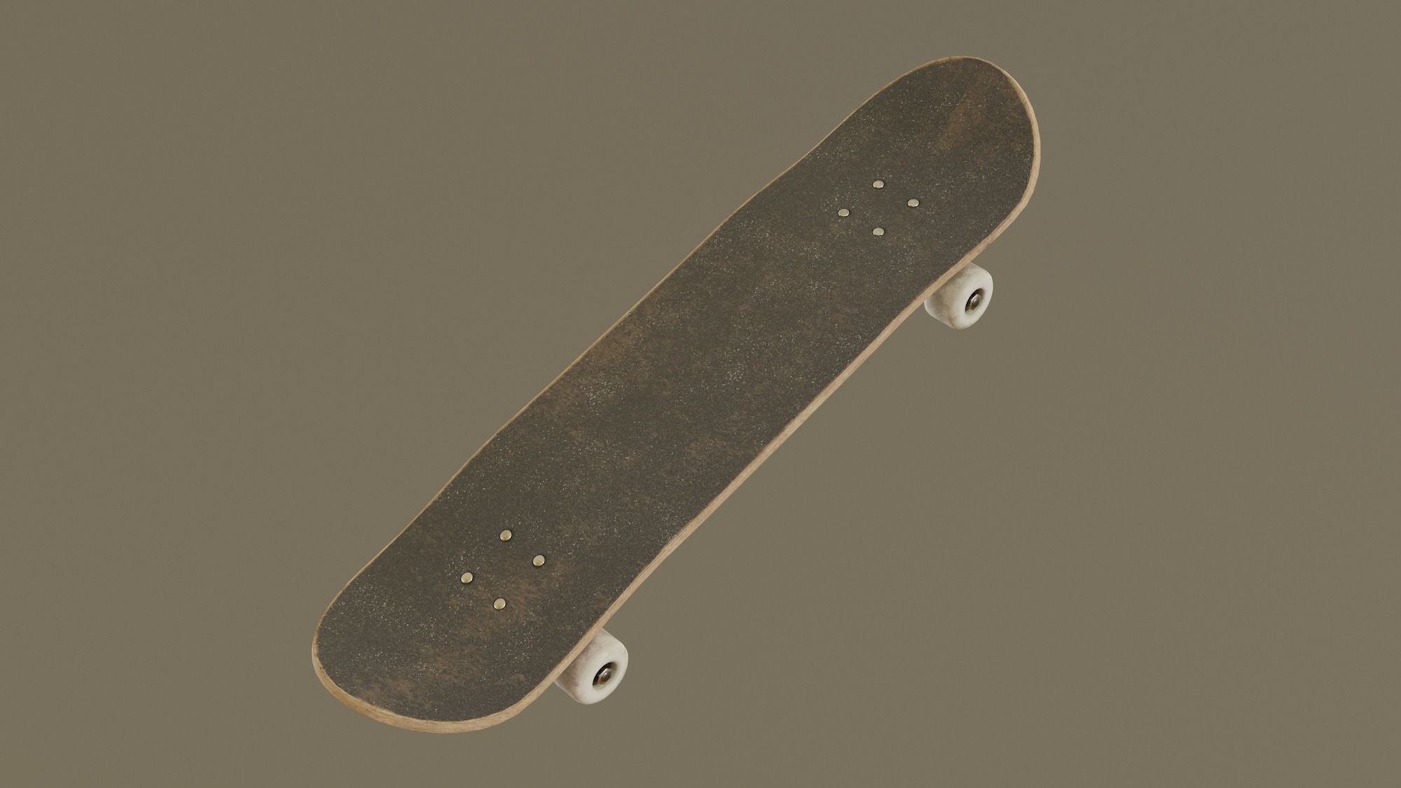 Skateboard - Tiger Deck Low-poly 3D model_2