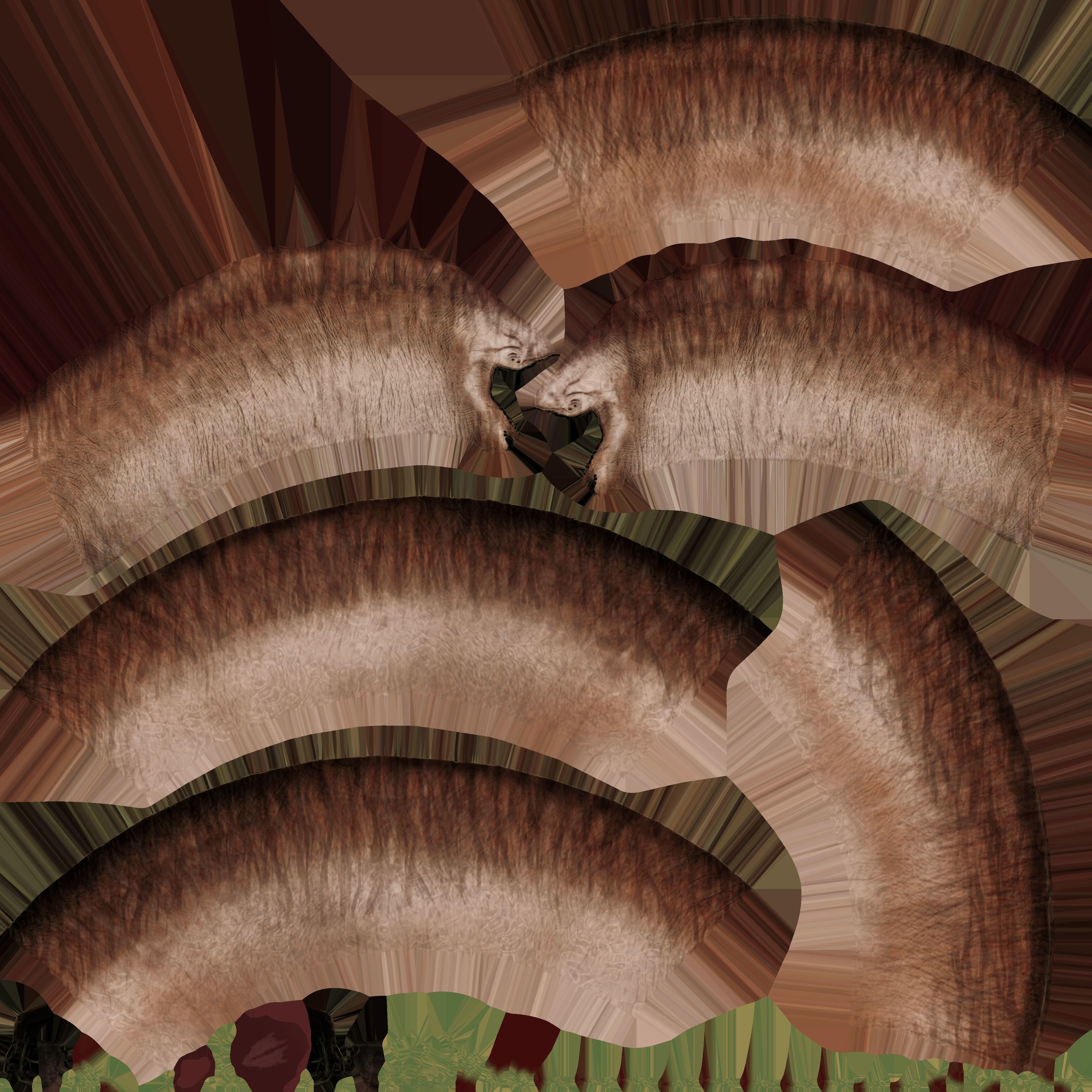 Baby mob Family Sio Low-poly 3D model_10