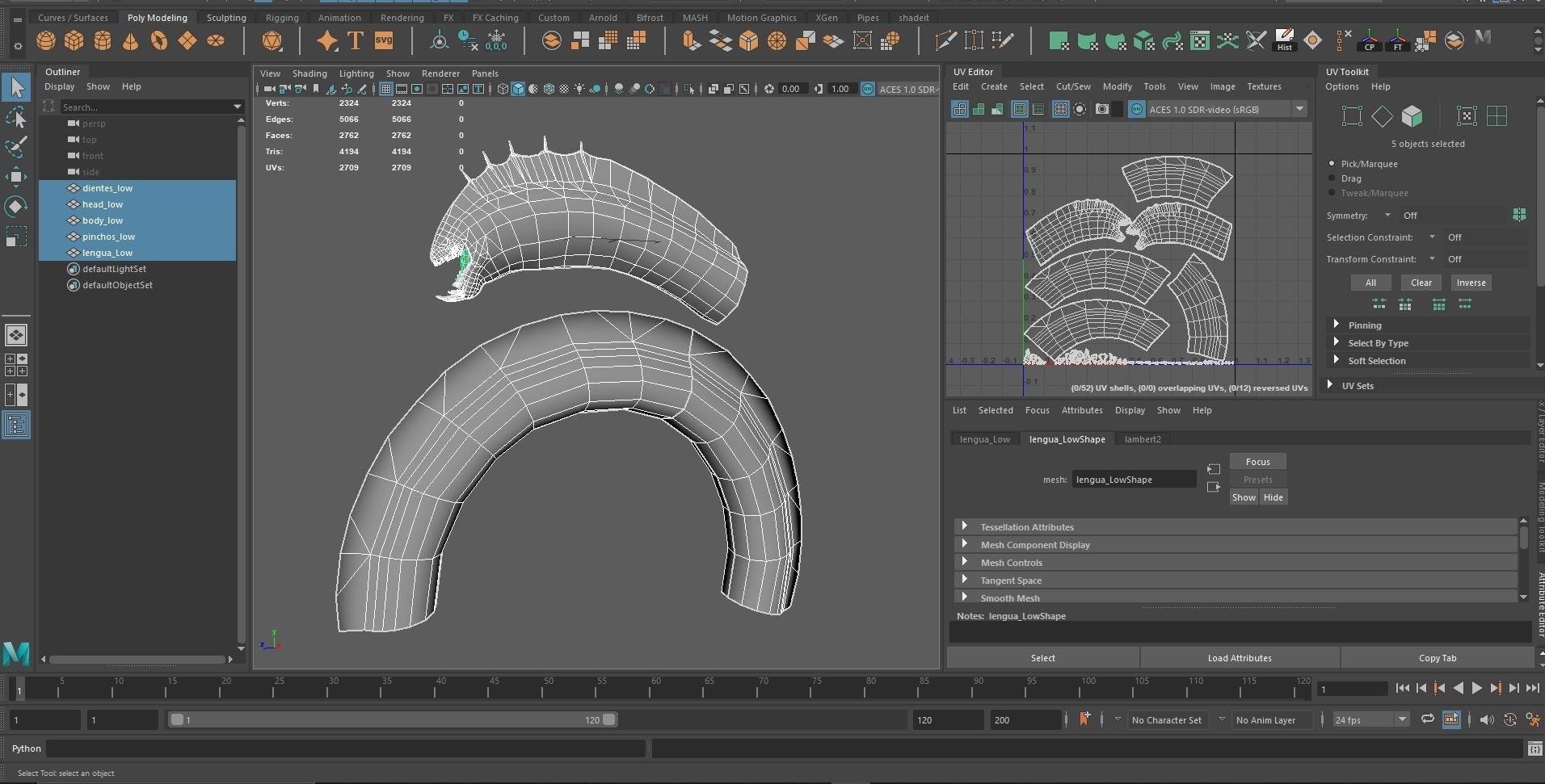 Baby mob Family Sio Low-poly 3D model_6
