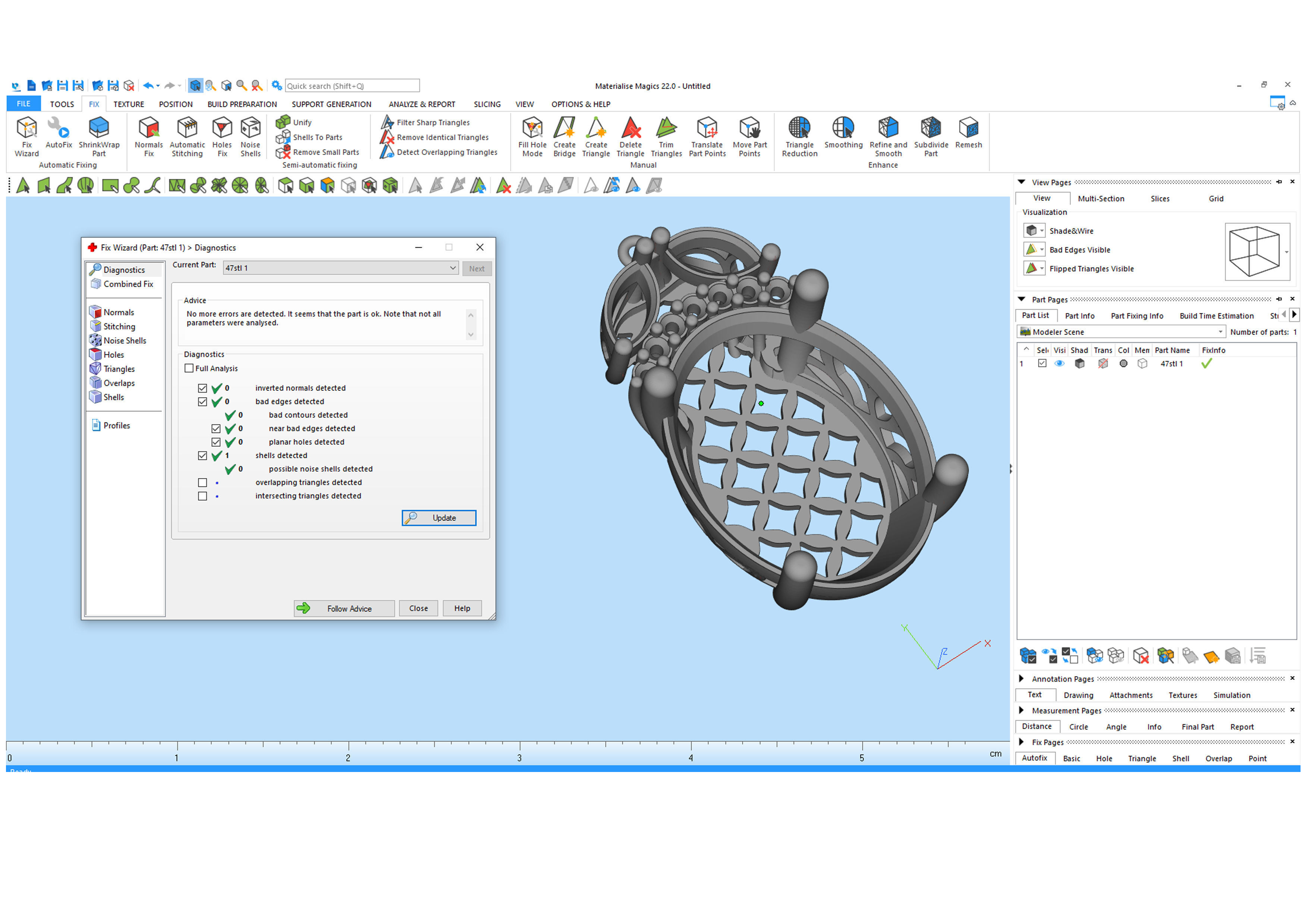 Oval necklace 3D print model_8