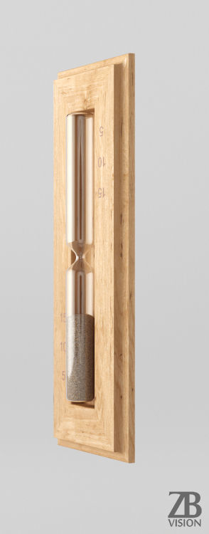 Sauna sandclock 3D model_2