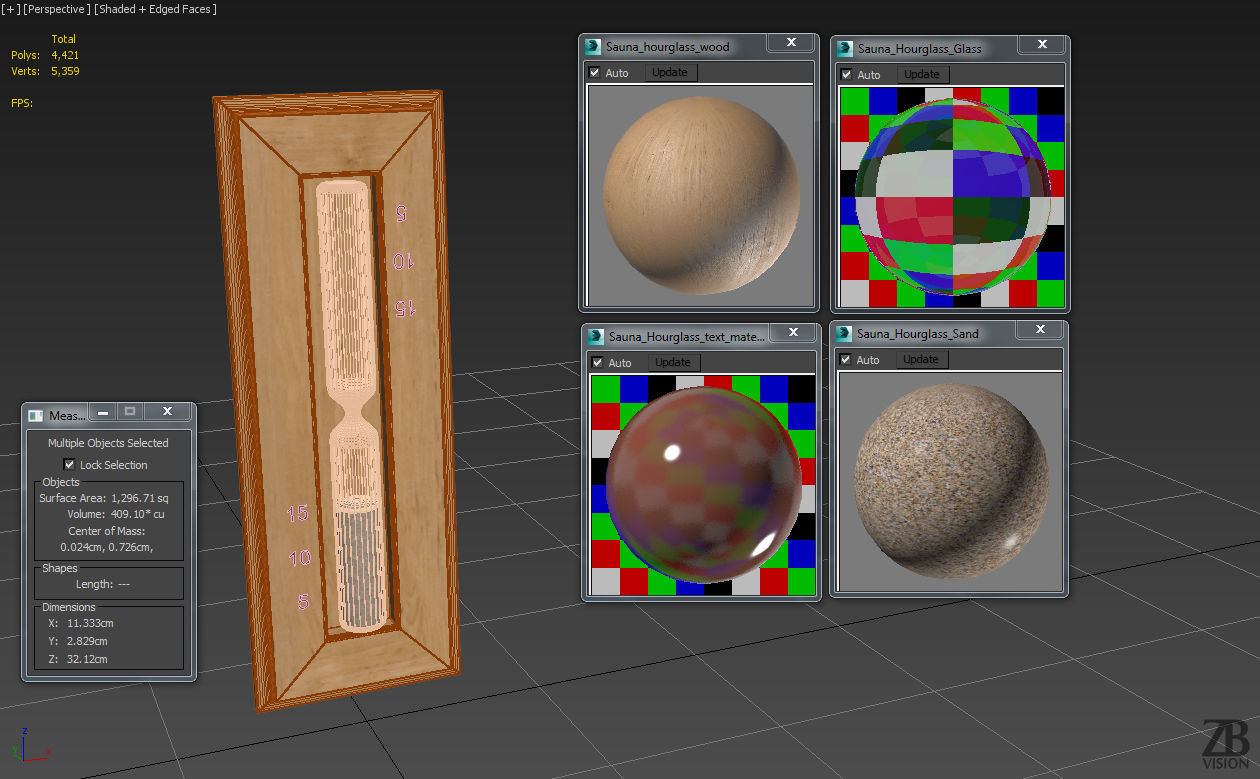Sauna sandclock 3D model_6