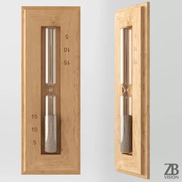 Sauna sandclock 3D model_0