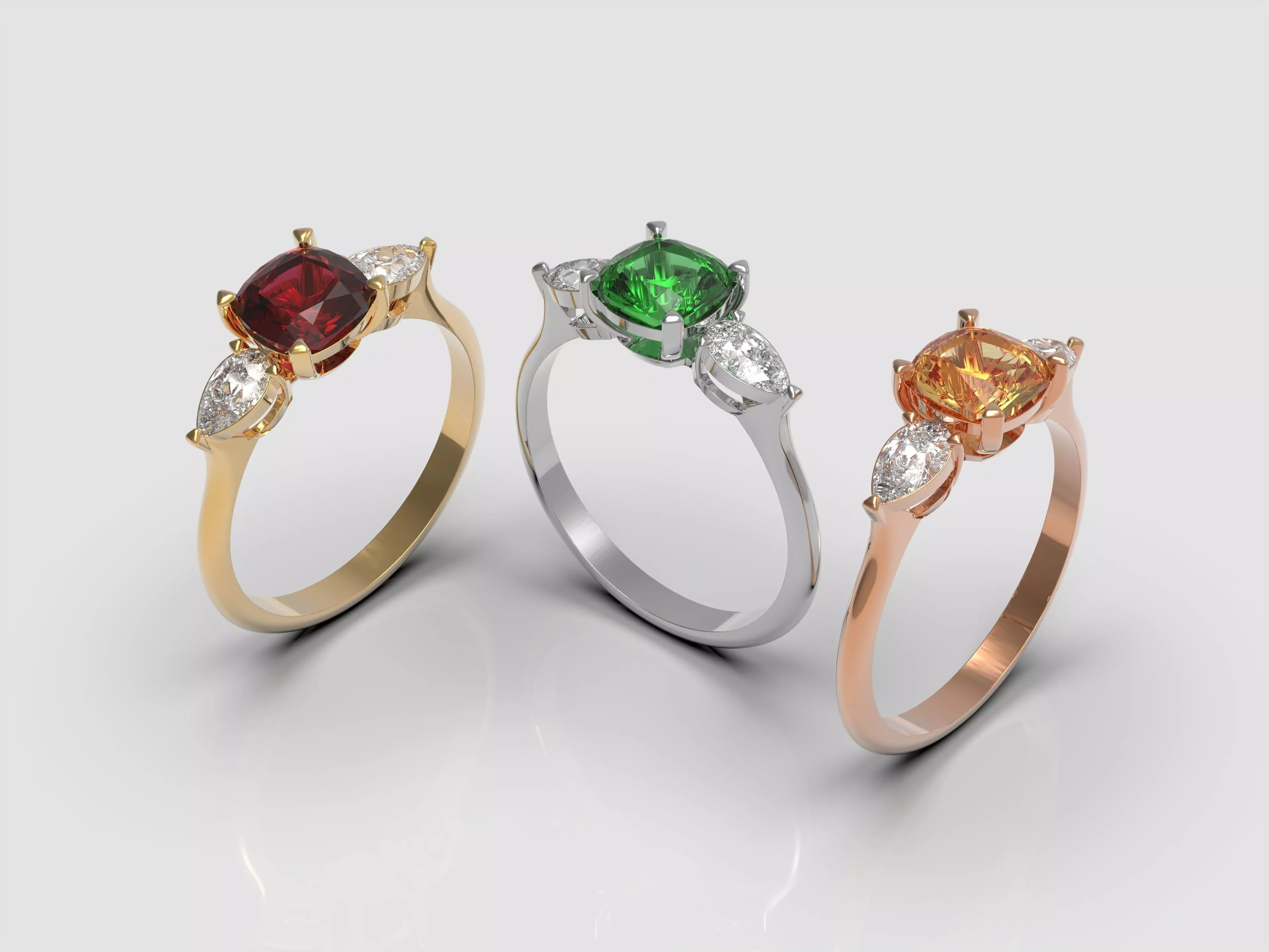 Cushion ring 3D print model_0