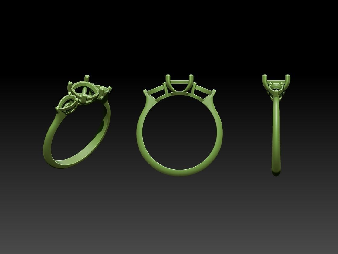 Cushion ring 3D print model_1