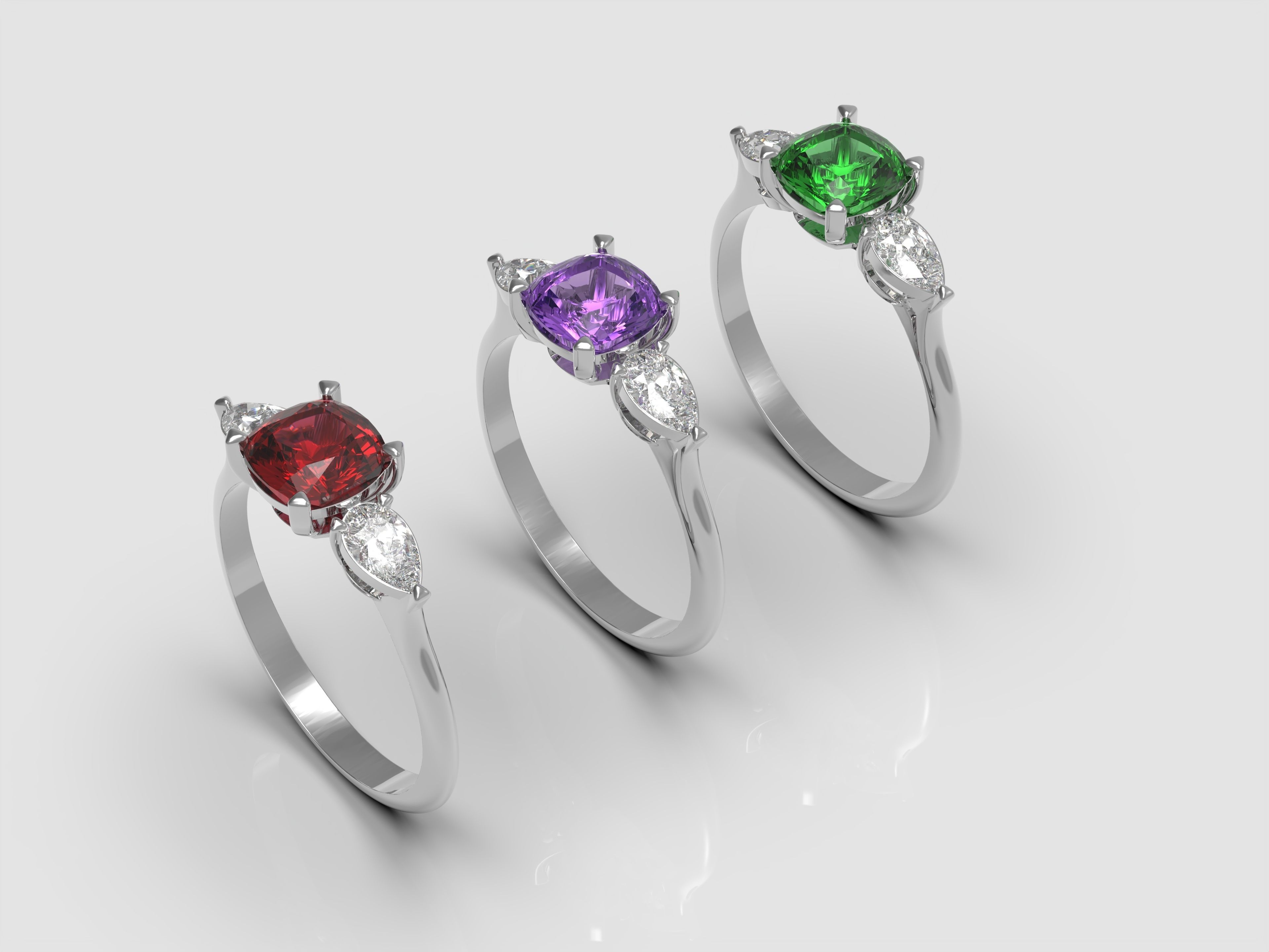 Cushion ring 3D print model_3