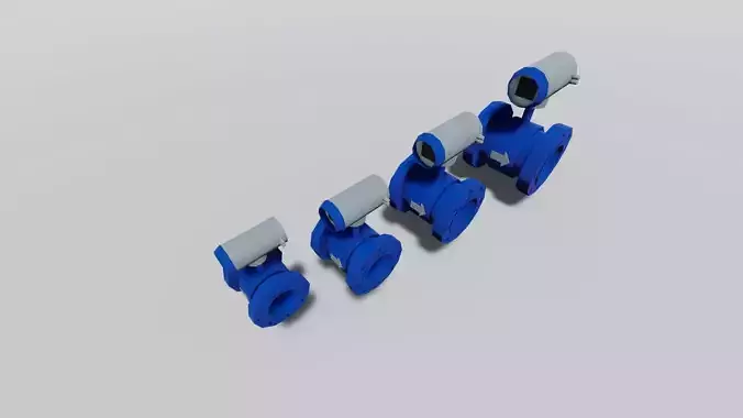 Electromagnetic Flowmeter 3D print model