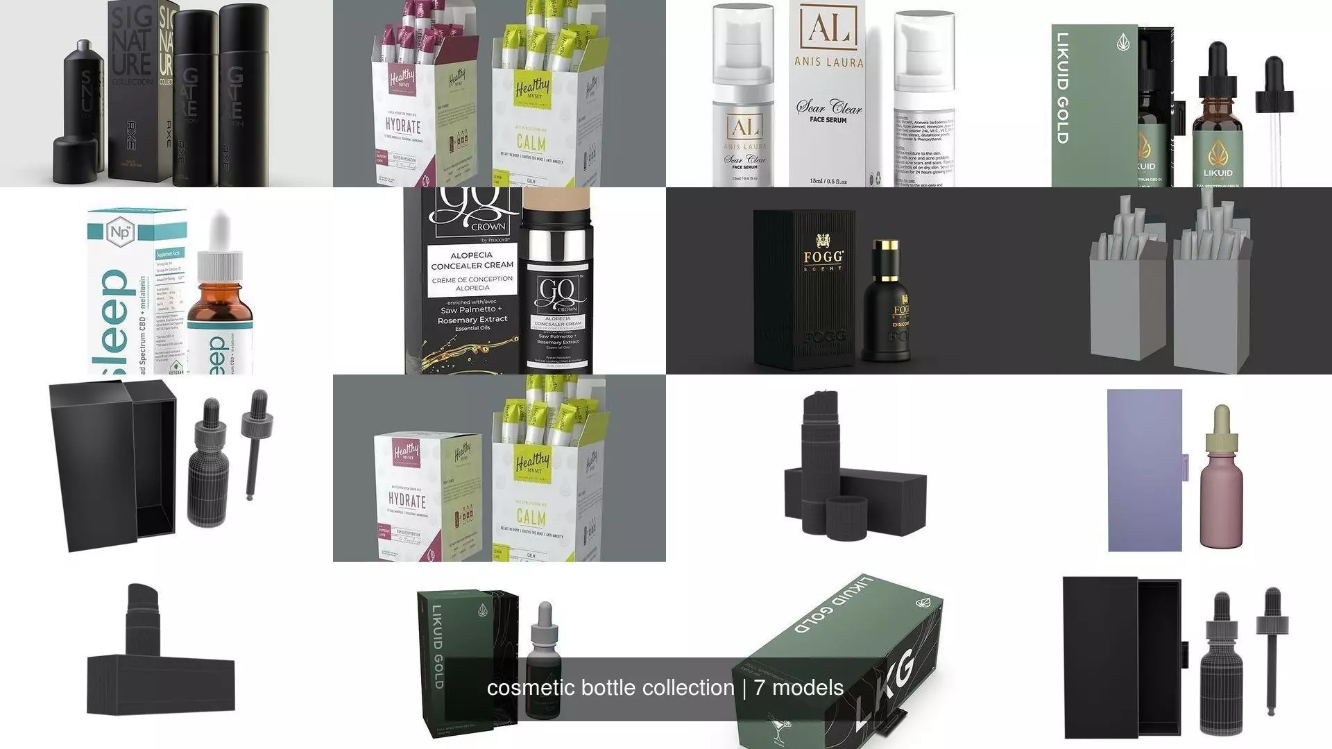 cosmetic bottle collection _0