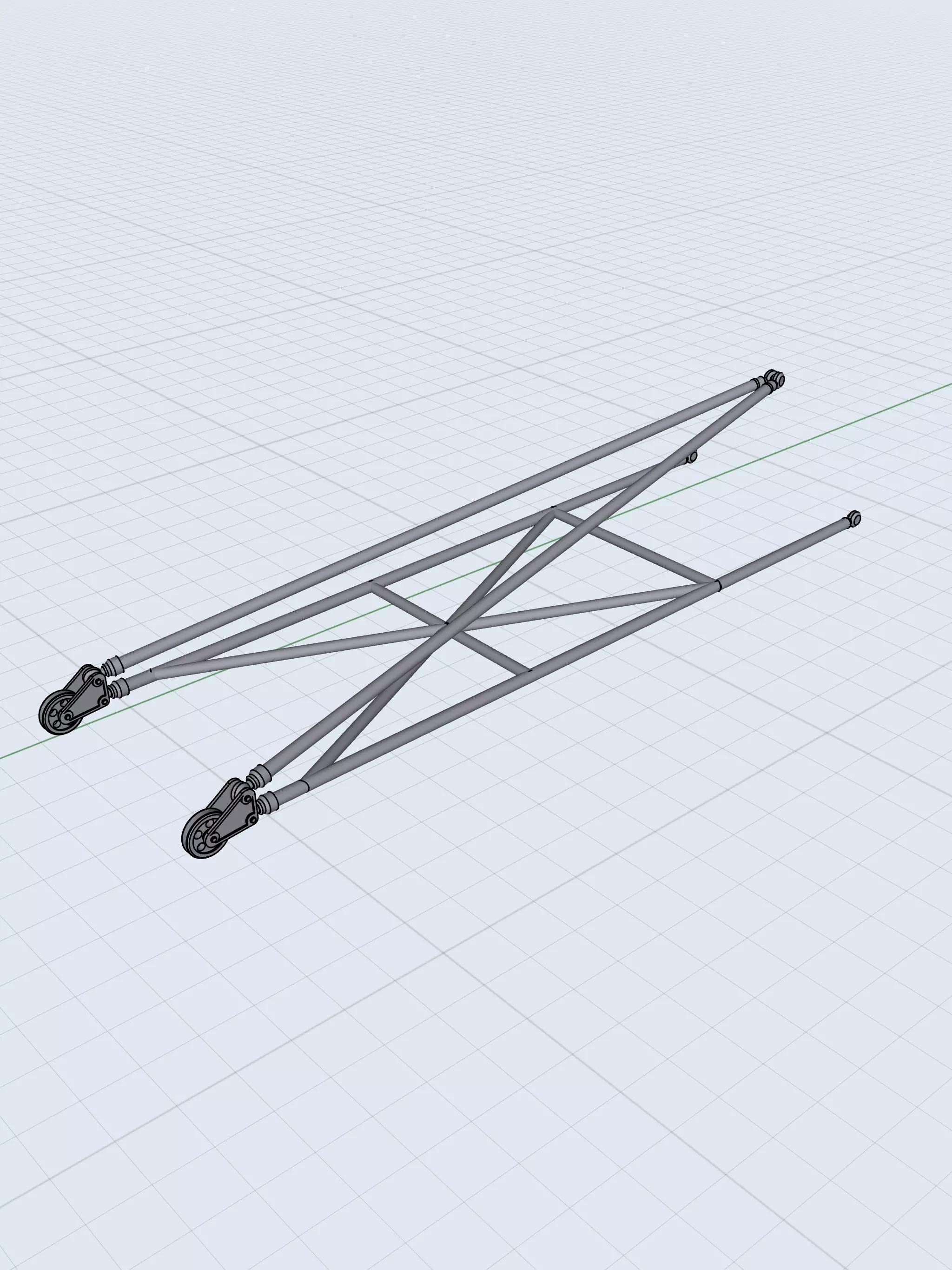 Drag Racing Wheelie Bars Pro Mod Street Outlaws V8 Twin Design 3D print model