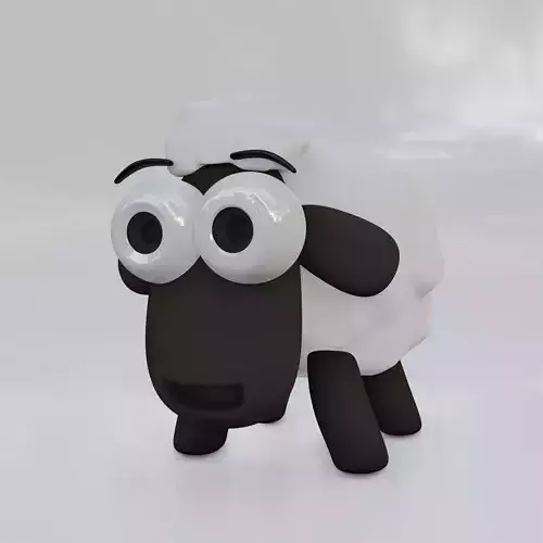 Sheep cartoon funny and cute