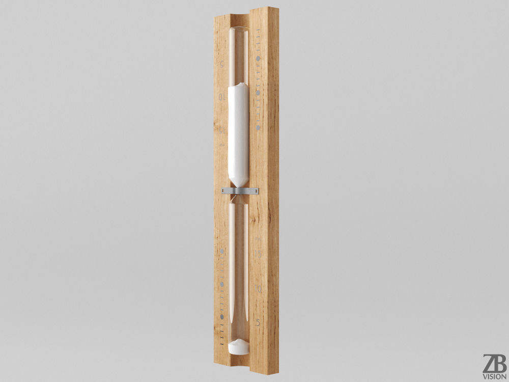 Sauna Sandtimer Hourglass 3D model_3