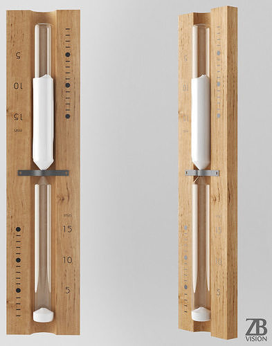 Sauna Sandtimer Hourglass 3D model