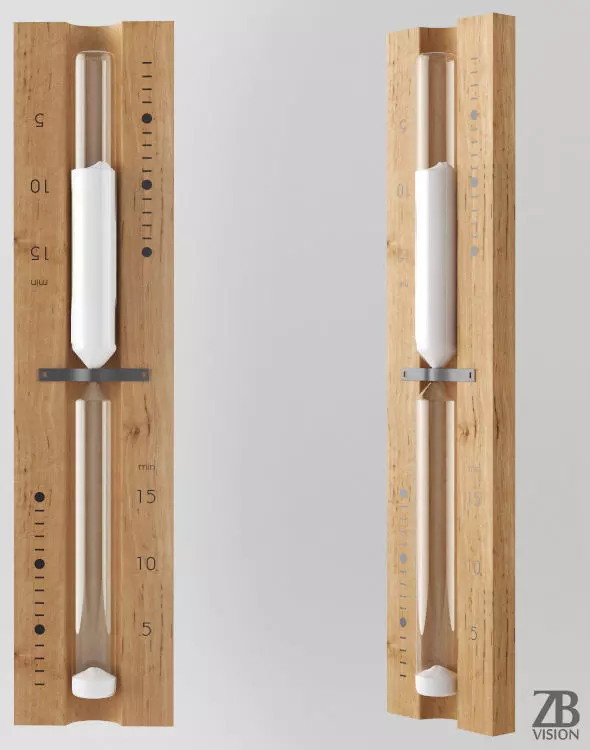 Sauna Sandtimer Hourglass 3D model_0