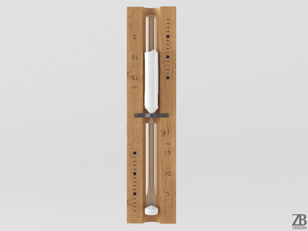 Sauna Sandtimer Hourglass 3D model_1