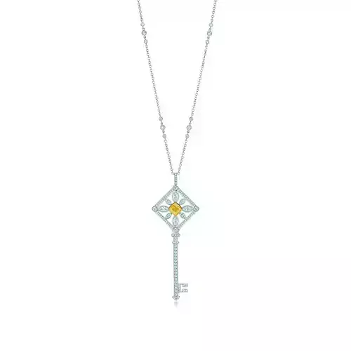 KT-005 key necklace with diamonds