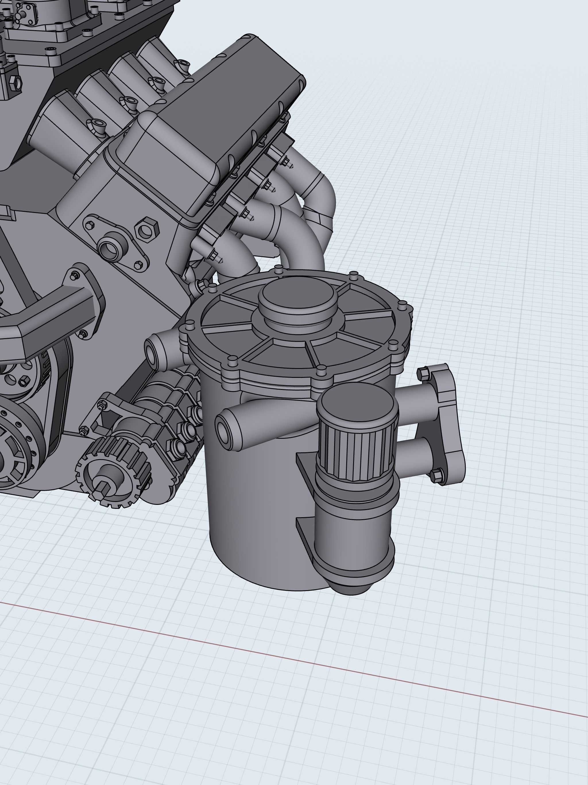 Pat Musi Nitrous BBC Pro Mod Motor NOS Chev 3D print model_8