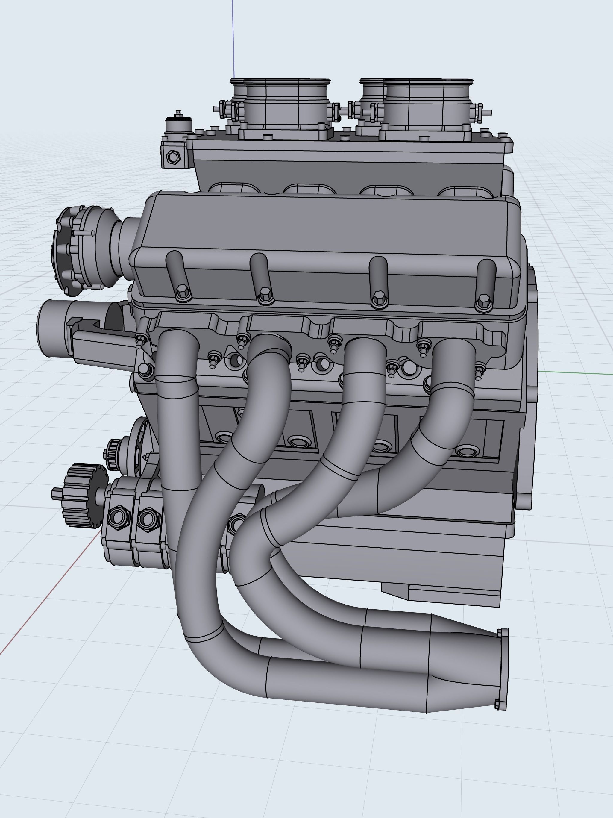 Pat Musi Nitrous BBC Pro Mod Motor NOS Chev 3D print model_7