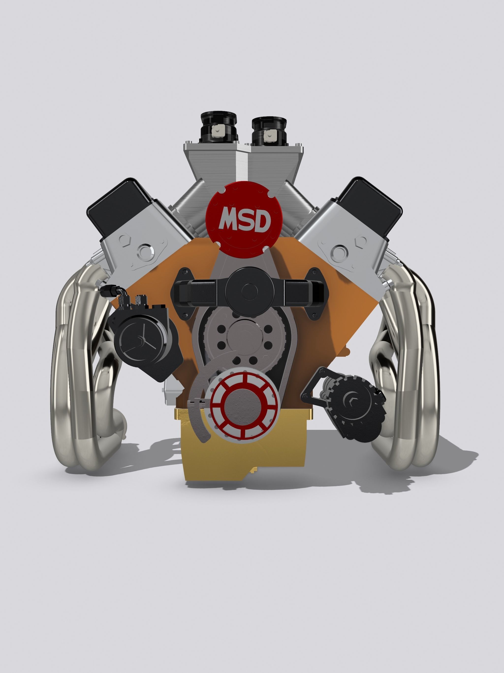 Pat Musi Nitrous BBC Pro Mod Motor NOS Chev 3D print model_4