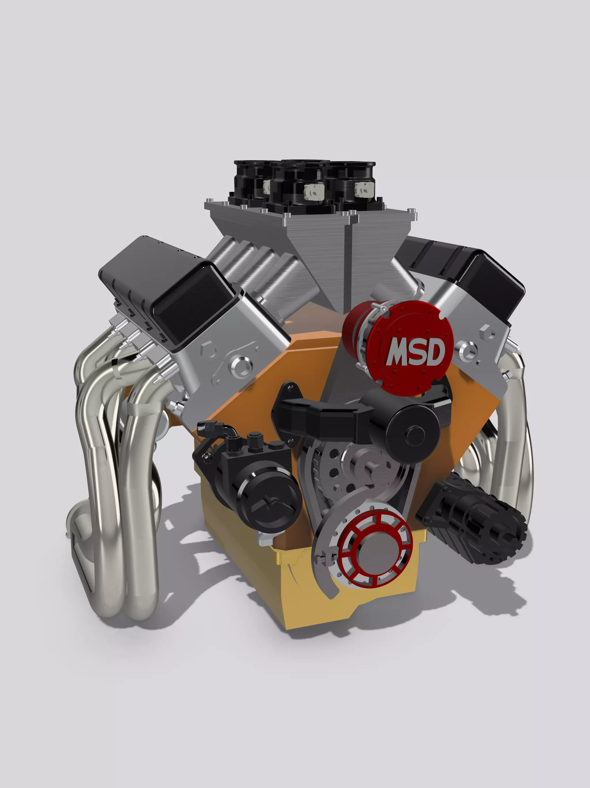 Pat Musi Nitrous BBC Pro Mod Motor NOS Chev 3D print model_0