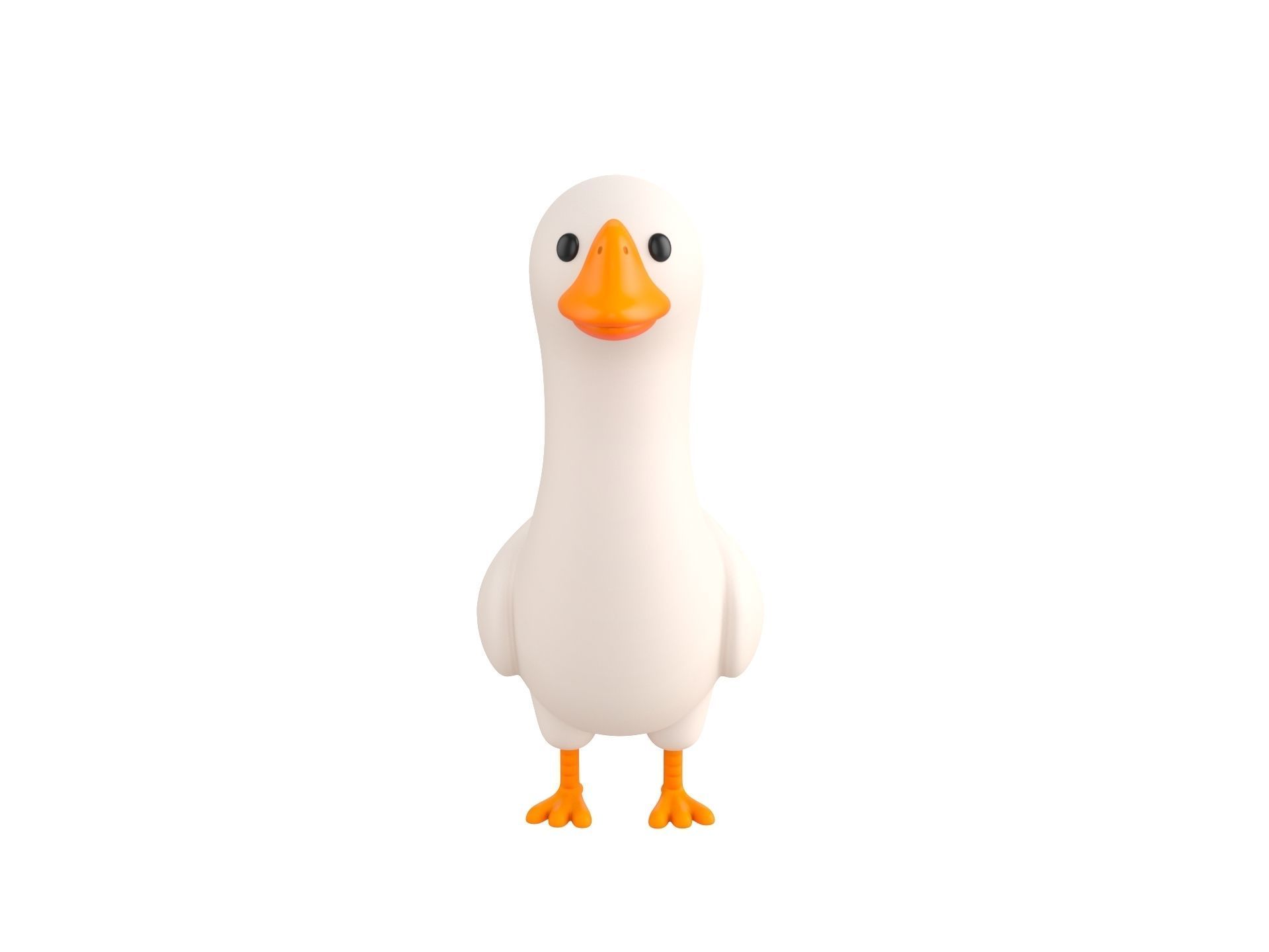 Character162 Goose 3D model_1
