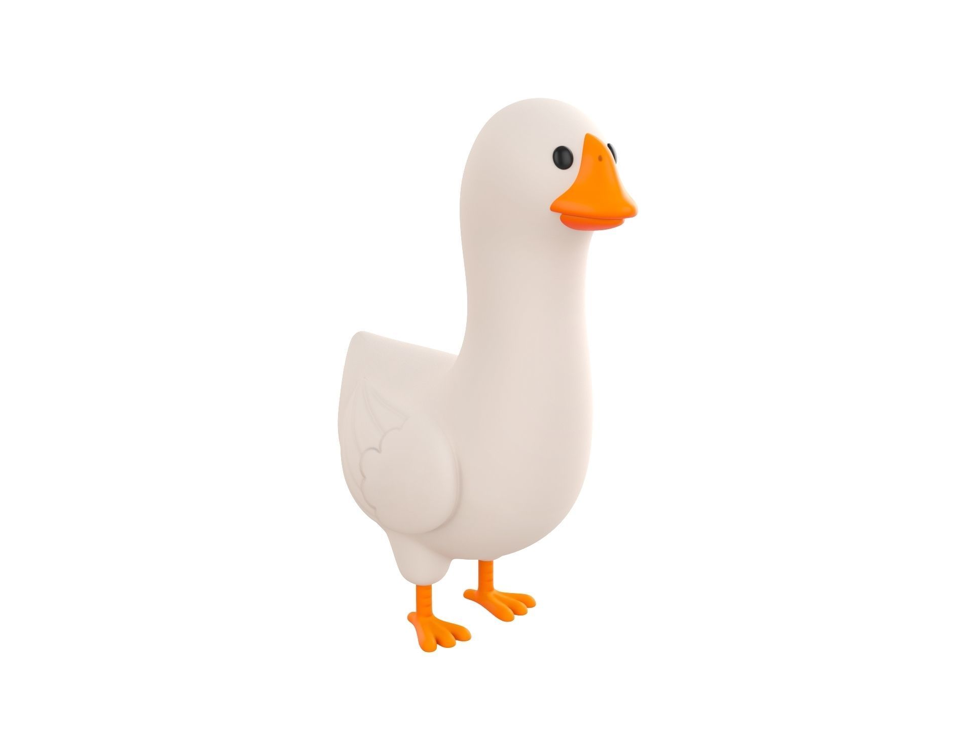 Character162 Goose 3D model_2