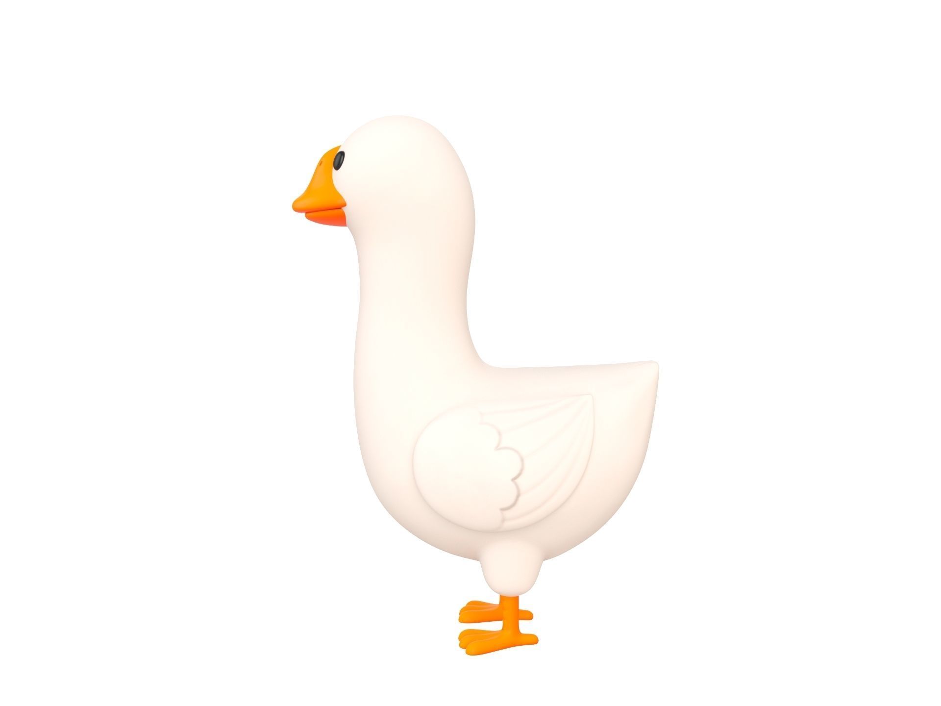 Character162 Goose 3D model_7
