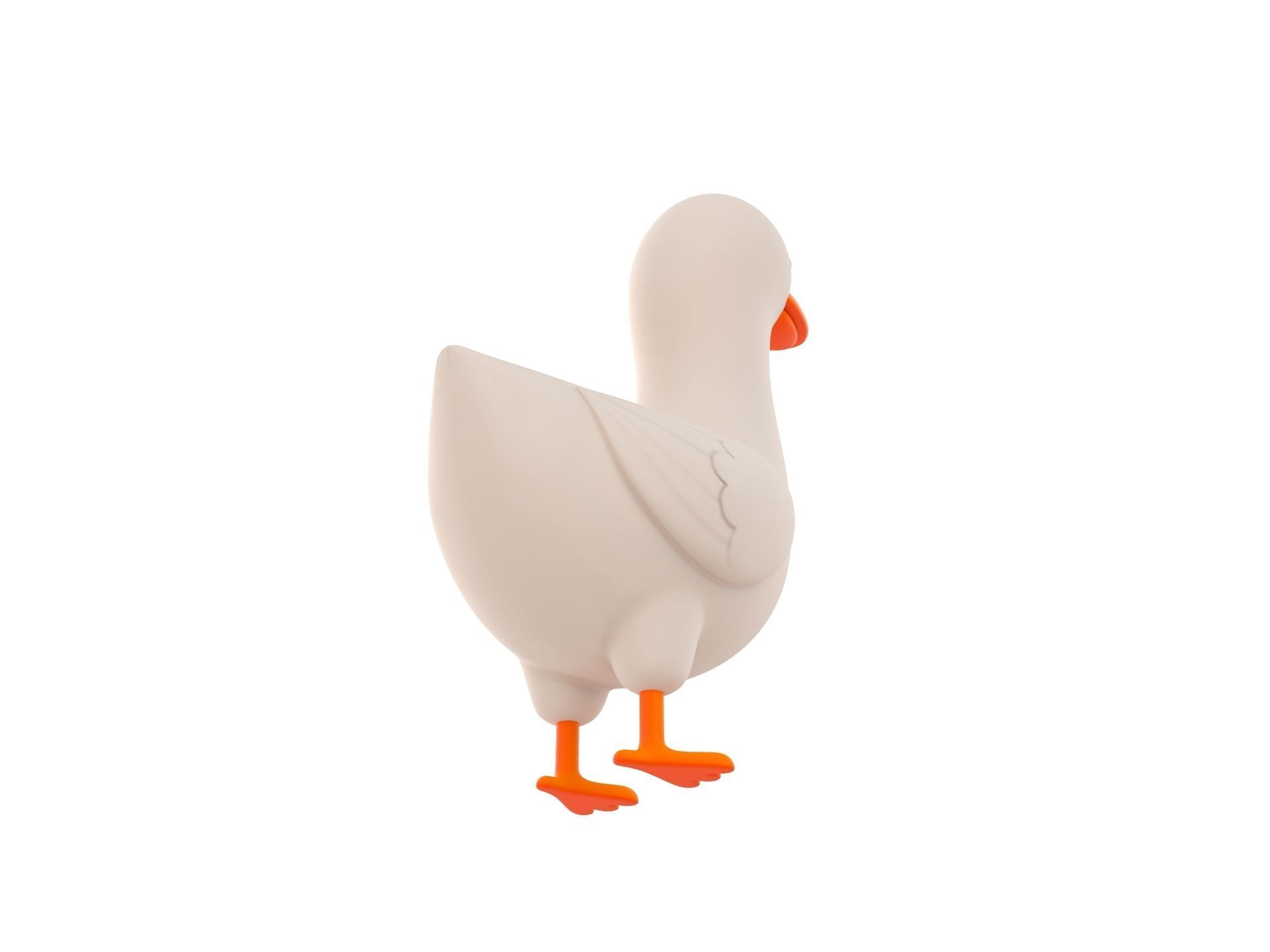 Character162 Goose 3D model_4