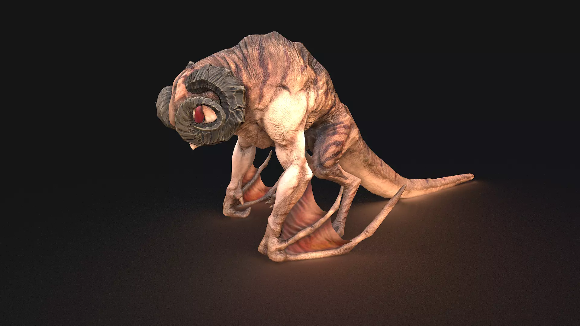 Female mob Family Sio Low-poly 3D model_0