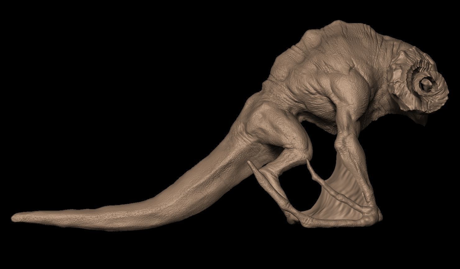 Female mob Family Sio Low-poly 3D model_2