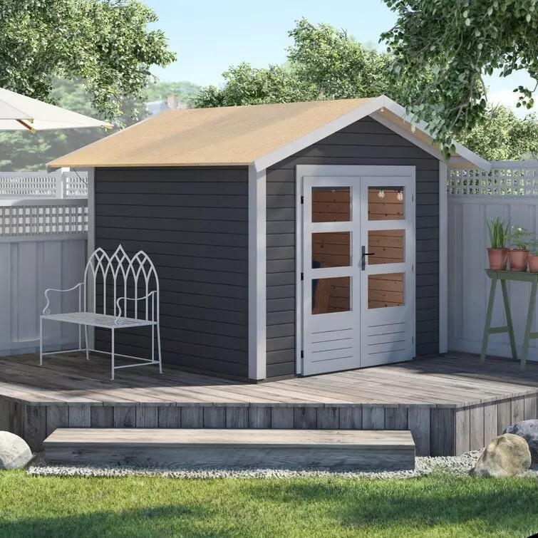 Talkau Tool Shed Made Of Wood 3D model_0