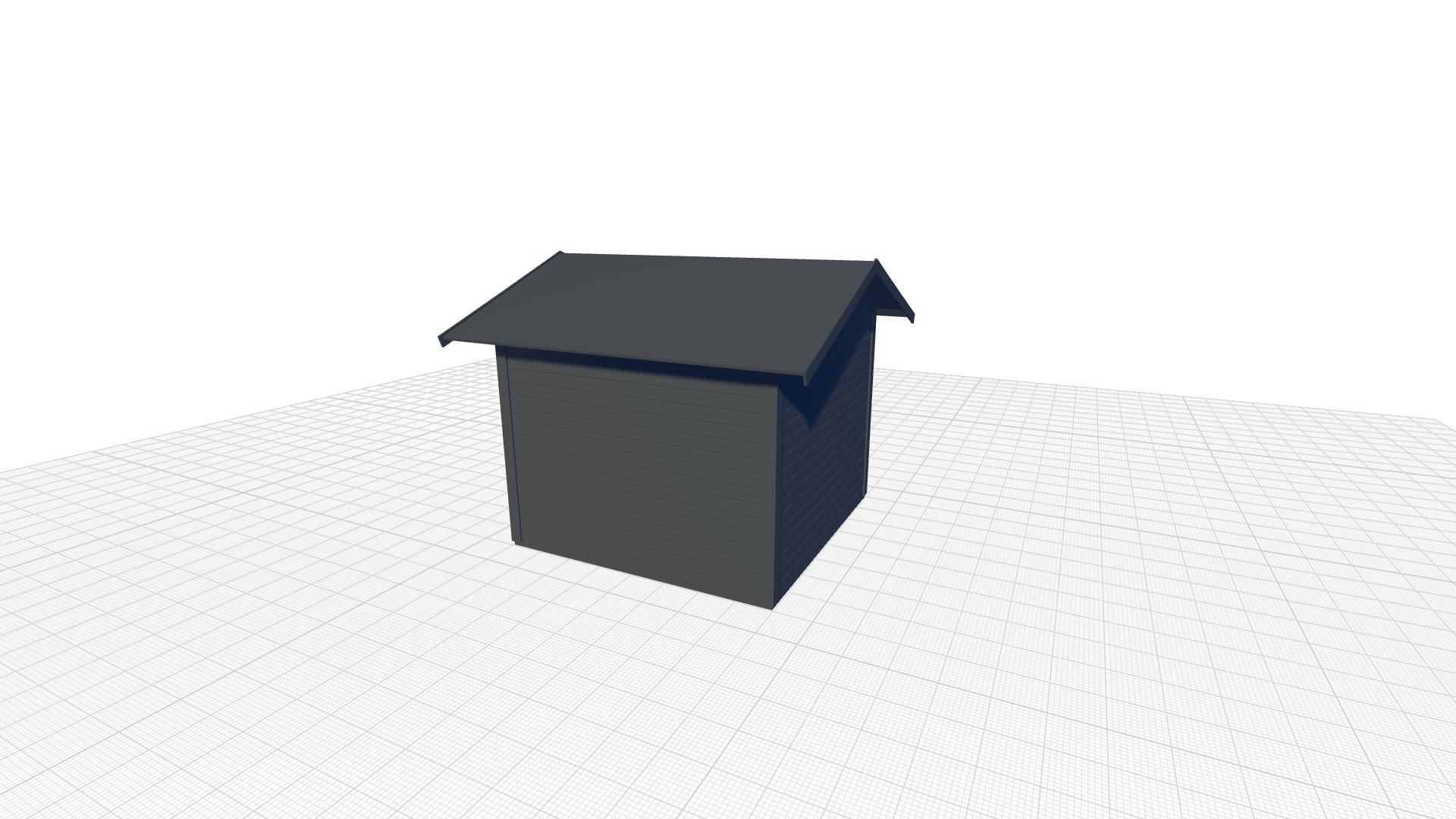 Talkau Tool Shed Made Of Wood 3D model_5