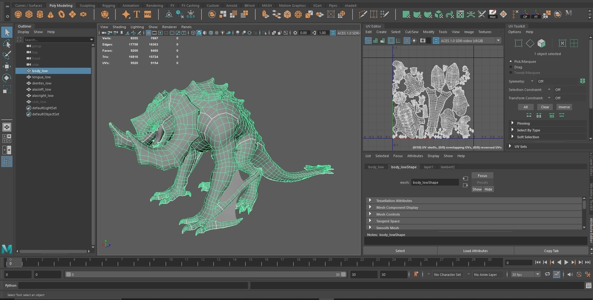 Male mob Family Sio Low-poly 3D model_6