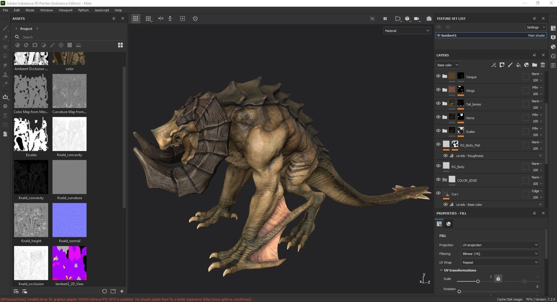 Male mob Family Sio Low-poly 3D model_7