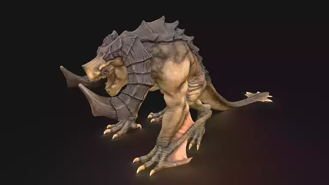 Male mob Family Sio Low-poly 3D model