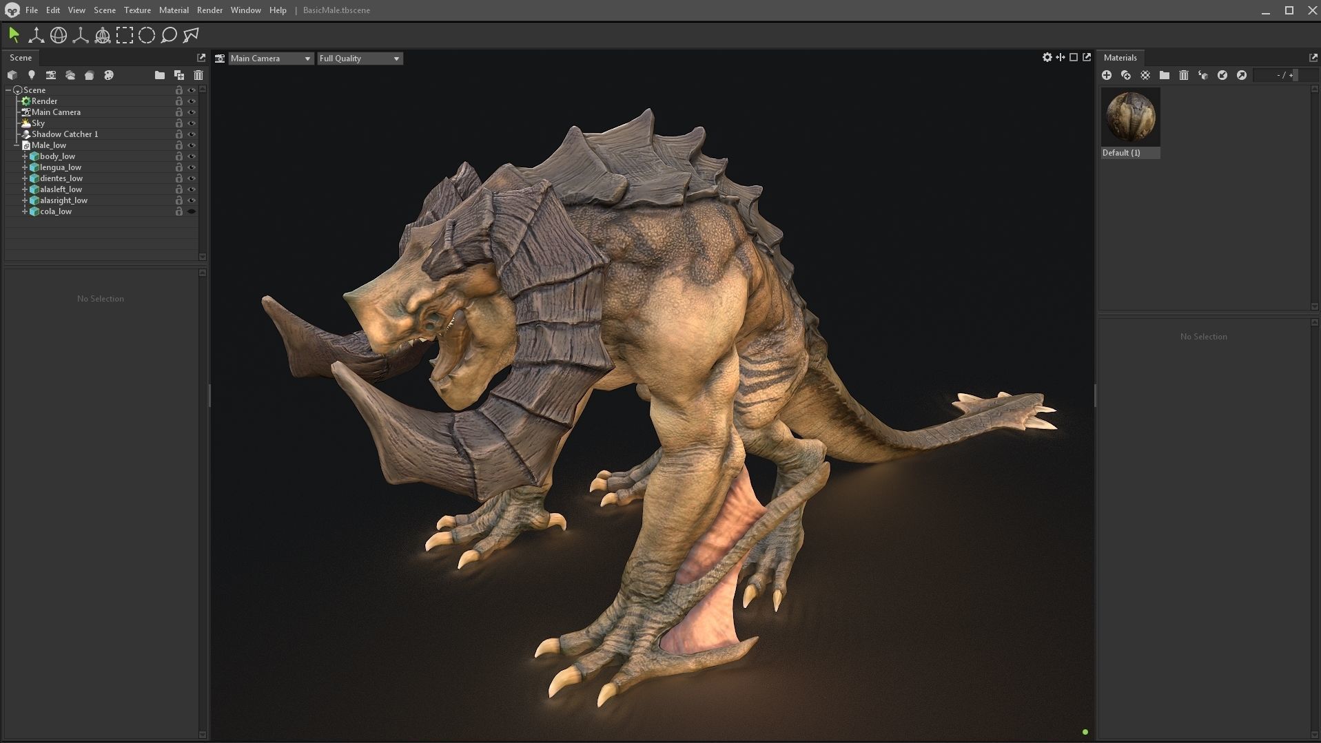 Male mob Family Sio Low-poly 3D model_8