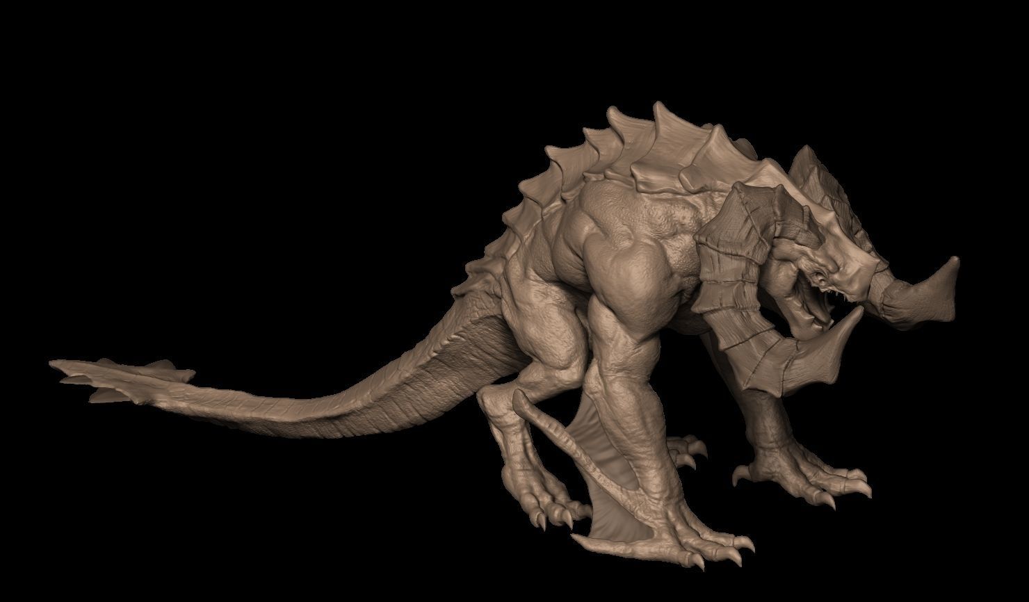 Male mob Family Sio Low-poly 3D model_3