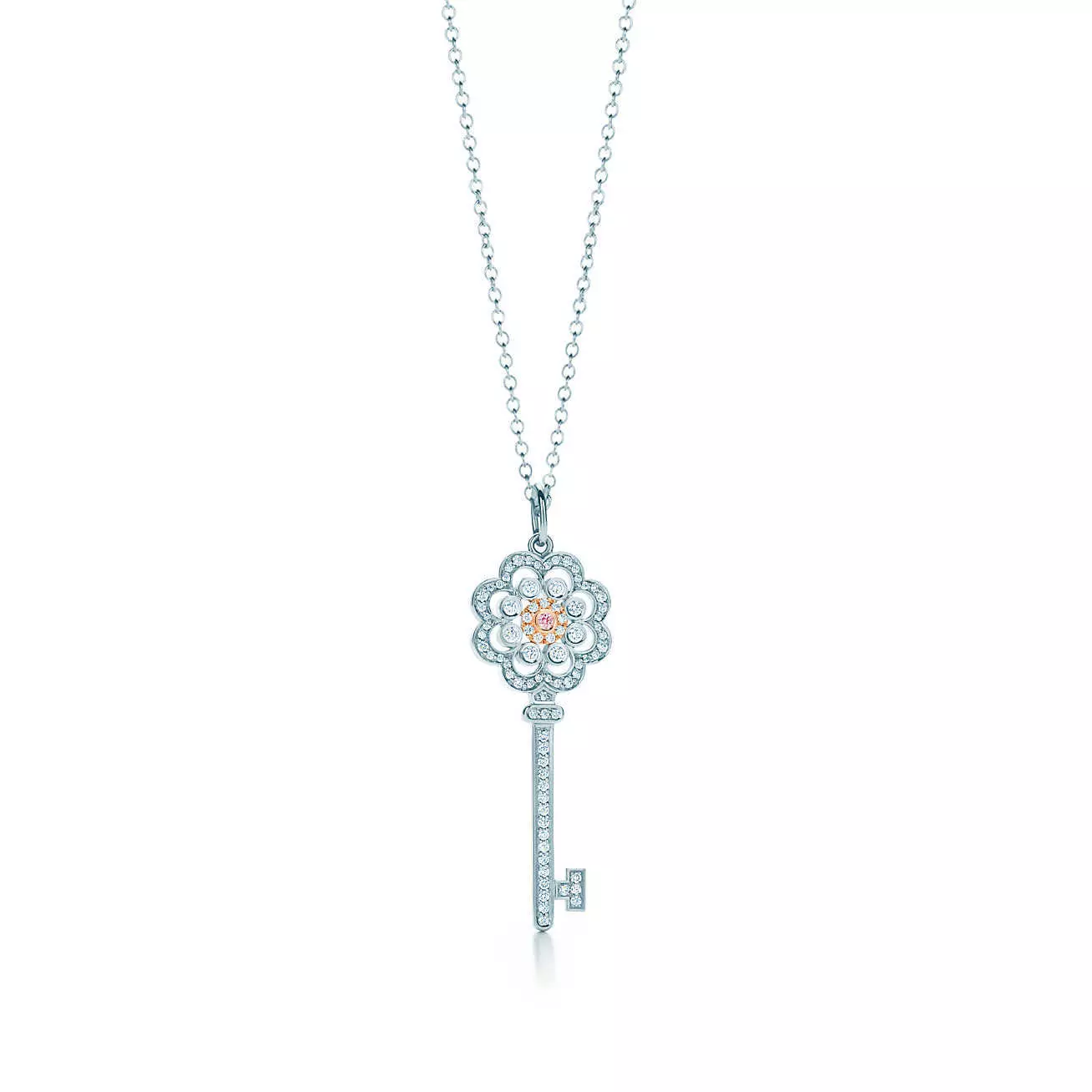 TK-006 key necklace with diamonds 3D print model_0