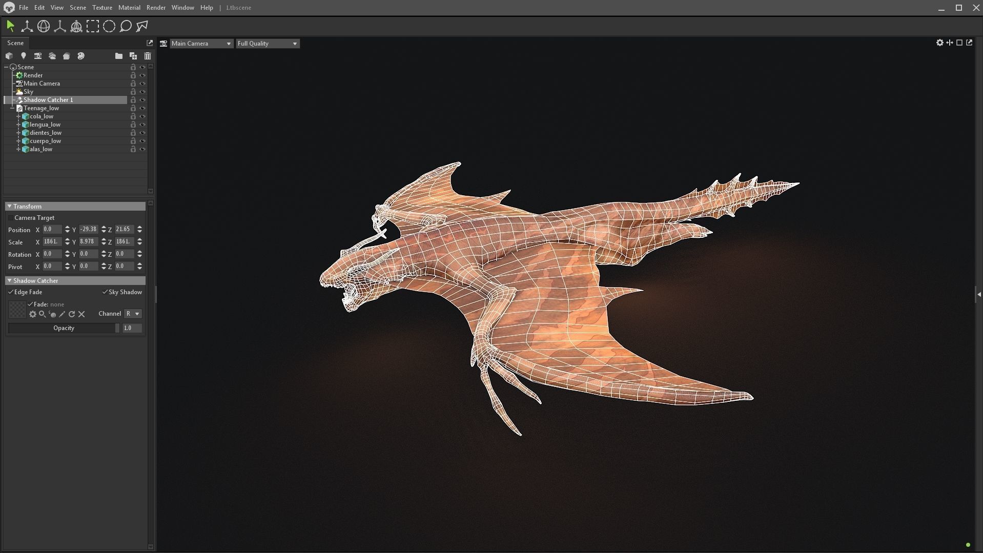 Teenage mob Family Sio Low-poly 3D model_3