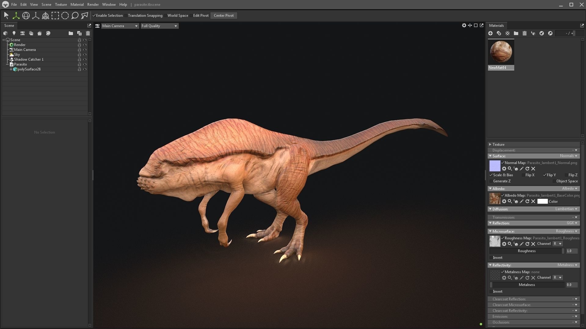 Parasite Family Sio Low-poly 3D model_1