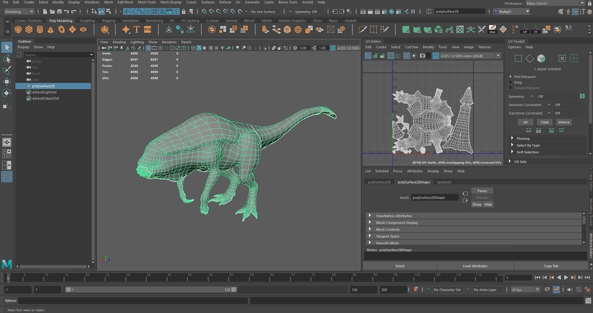 Parasite Family Sio Low-poly 3D model_3