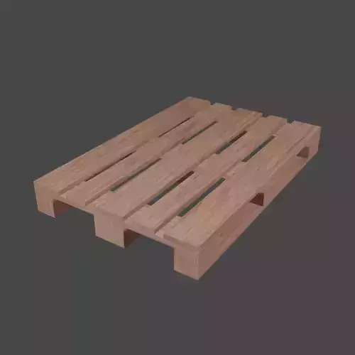 Wooden Pallet Free low-poly 3D model