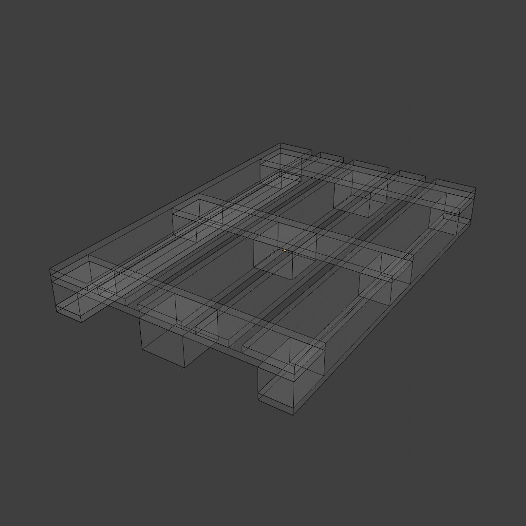 Wooden Pallet Free low-poly 3D model_2